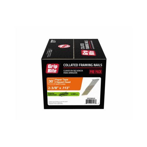 Grip-Rite GRSP8DHG 30O PAPER 2-3/8"X.113 HG SMOOTH 2.5M