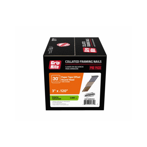 Grip-Rite GSP10DRHGH 30O RH PAPER 3"X.120 HG RING 2M