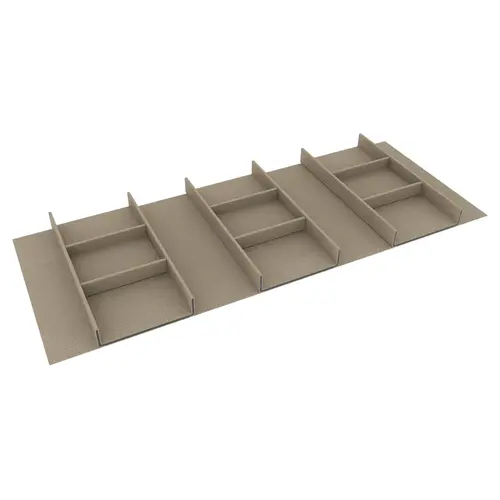 Tie & Belt Organizer, TAG Contour Drawer Organizer Kits 34 3/8" For 36" wide drawers, pewter Pewter