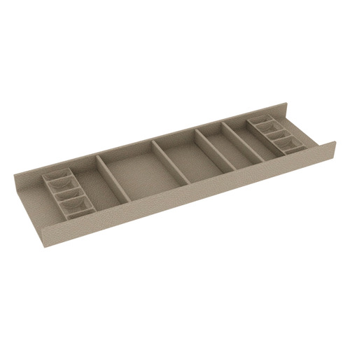 Top Tray, TAG Contour Drawer Organizer Kits 22 1/2" For 24" wide drawers, pewter Pewter