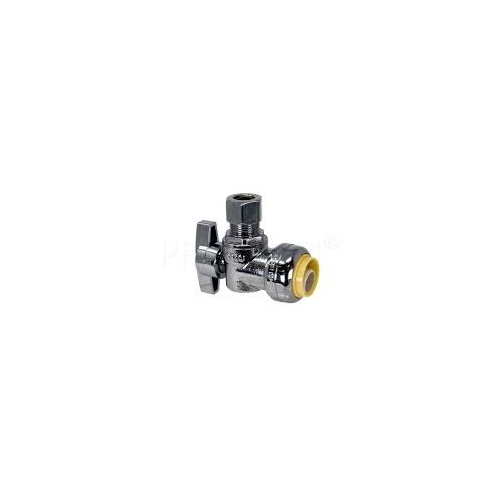 EZ FLO Push-Fit Straight Stop Valve