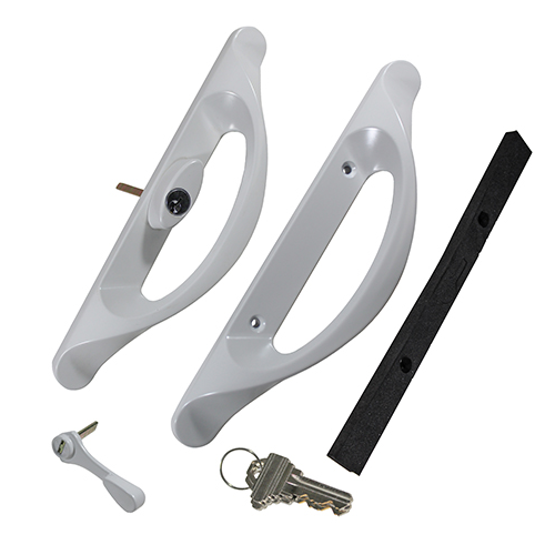 HDL Set XO 1PC Center White With Schlage Key Way