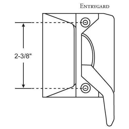 Casement Sash Lock RH Black