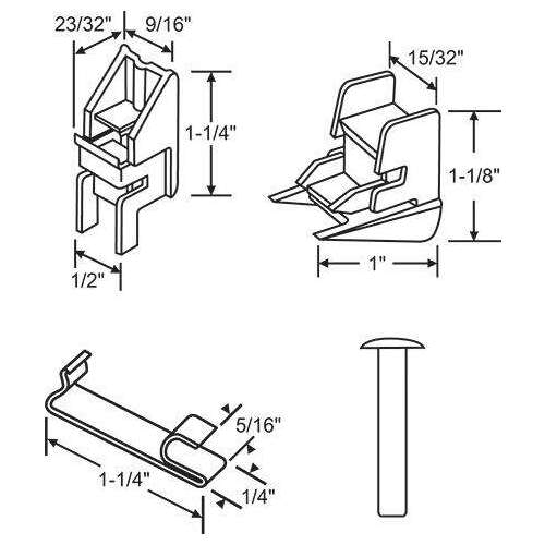 Channel Balance Bracket Kit 60-507 60-501 60-708 60-514