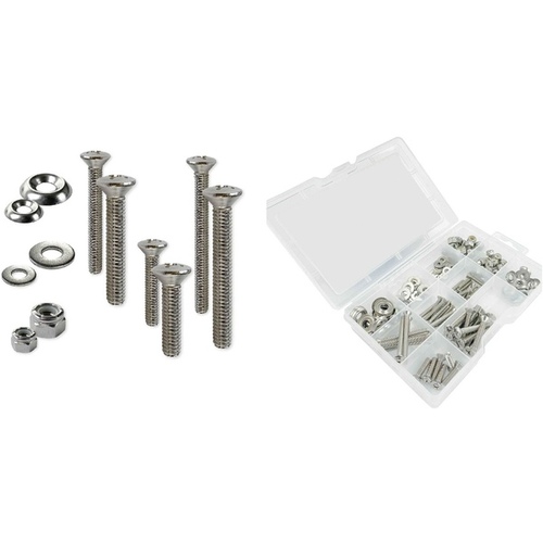 Stainless Steel Oval Head Machine Phillips Head Kit - 168 pcs