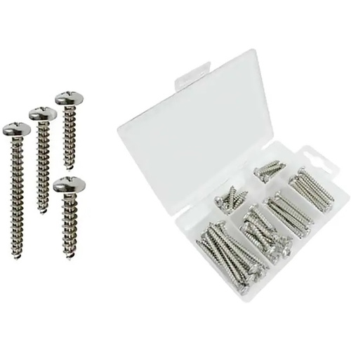 T-H Marine Supplies LLC BE-HA-54446-DP Stainless Steel Phillips Pan Head Tapping Screw Kit - 48 pcs