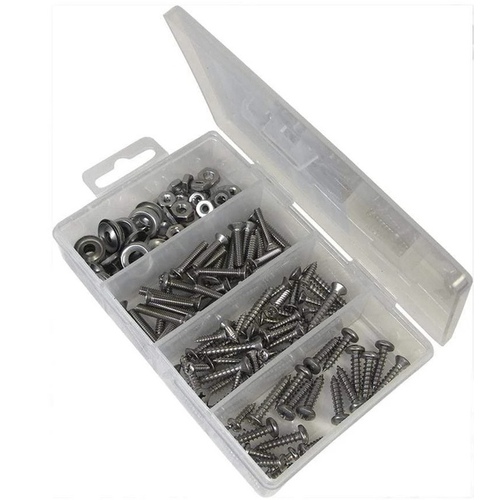 Stainless Steel Fastener Kit - 168 pcs