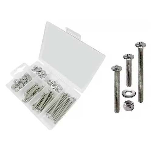 T-H Marine Supplies LLC BE-HA-54441-DP Stainless Steel PHillips Pan Head Machine Kit - 72 pcs