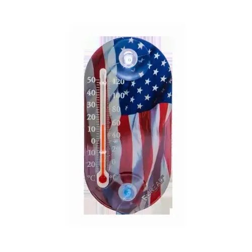 HEADWIND CONSUMER PRODUCTS 840-0102 Outdoor U.S. Flag Thermometer, 3.5 In.