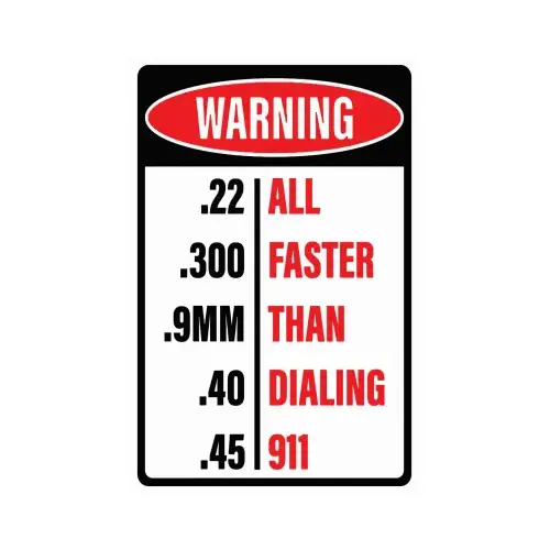 HEADWIND CONSUMER PRODUCTS 860-3014 Metal "Warning..." Sign, Indoor/Outdoor Use