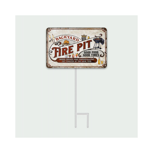 HEADWIND CONSUMER PRODUCTS 860-3036 Firepit MTL Sign