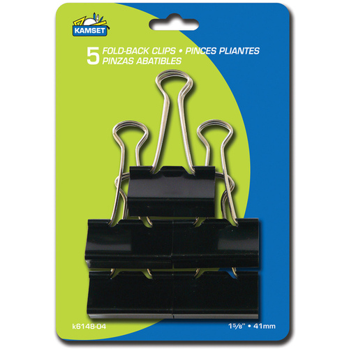 Symak Sales Co, Inc UC5174 1.63" Binder Clips 5/CD