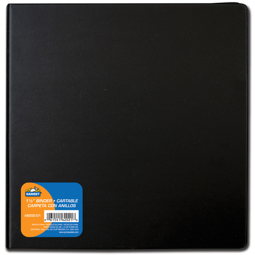 1.5" 3-Ring Binder Black