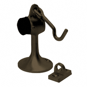 door duranodic hook mounted bronze duty holder heavy stop floor