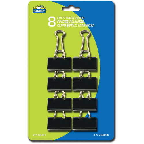 1-1/2" Binder Clips 8/CD