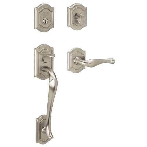 Bethpage Sectional Tubular Right Hand Full Dummy Handleset Lifetime Satin Nickel Finish