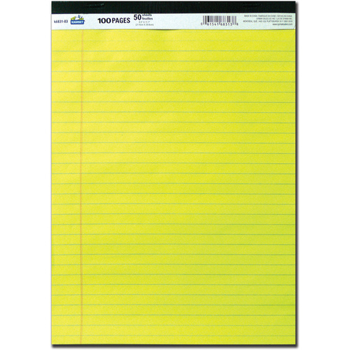 Symak Sales Co, Inc UC1996 8.5" x 11" Yellow Legal Pad