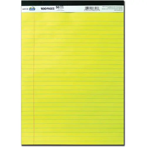 8.5" x 11" Yellow Legal Pad - pack of 12