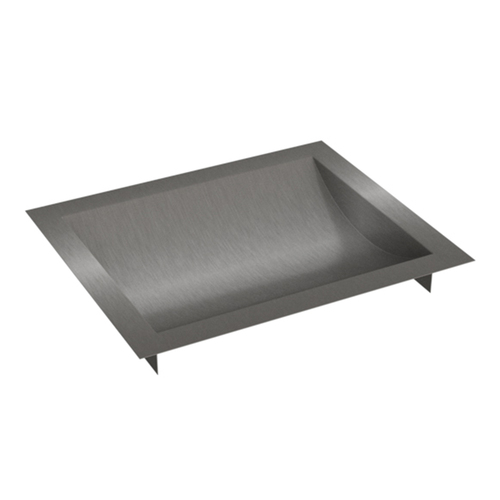 12" x 10" Deep High Standard Drop-In Deal Tray Brushed Stainless Steel