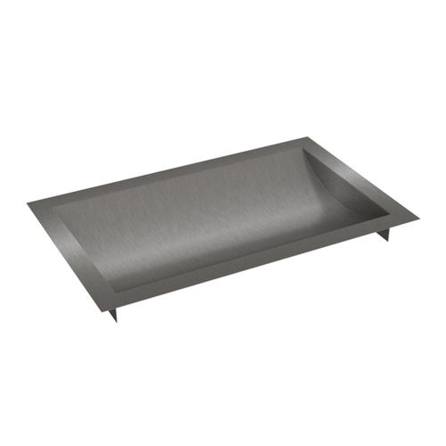 Brixwell CDT1610B 16" x 10" Deep High Standard Drop-In Deal Tray Brushed Stainless Steel