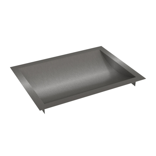 16" x 12" Deep High Standard Drop-In Deal Tray Brushed Stainless Steel