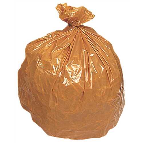 Low-Density 15 Gal. 0.7 Mil 22 in. x 34 in. Buff Trash Bags - pack of 300