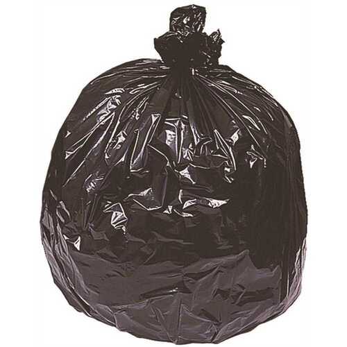 65 Gal. 50 in. x 48 in. 1.7 mil Black Low-Density Trash Bags BLK - pack of 100