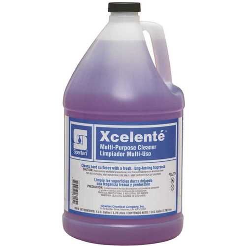 Xcelente 1 Gal. Fresh Lavender Scent Multi-Purpose Cleaner Bright Purple