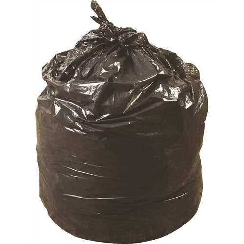 38 in. x 58 in. 1.5 mil 60 Gal. Black Low-Density Trash Bags - pack of 100