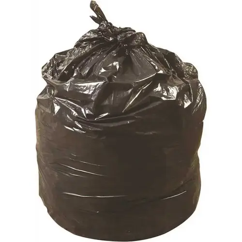 REVOLUTION BAG PC58168BK 38 in. x 58 in. 1.5 mil 60 Gal. Black Low-Density Trash Bags - pack of 100