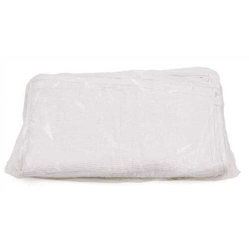 Hospital Specialty Co T1110-20DZPB 28 oz. 16 in. x 19 in. White Bar Towel Terry (12-Per Pack, )