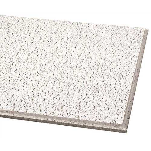 Armstrong Ceilings 705A Fissured 2 ft. x 2 ft. Tegular Ceiling Tile ( 64 sq.ft. /Case) White - pack of 16