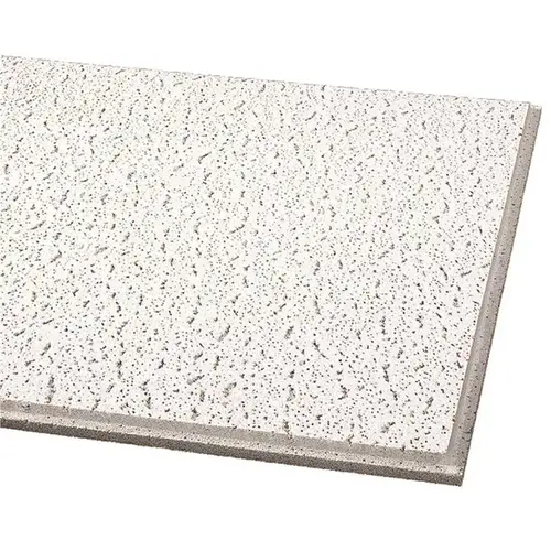 Armstrong Ceilings 705A Fissured 2 ft. x 2 ft. Tegular Ceiling Tile ( 64 sq.ft. /Case) White - pack of 16
