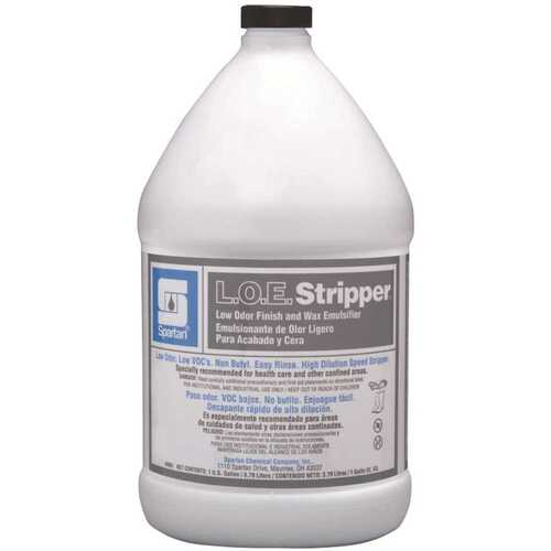 L.O.E. Stripper 1 Gallon Low Odor Floor Finish Remover - pack of 4