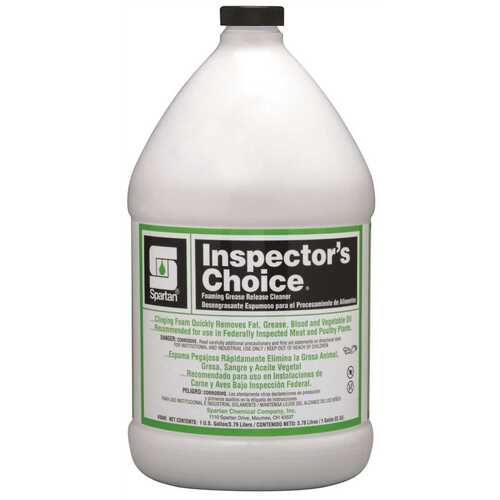 Inspector's Choice 1 Gallon Food Production Sanitation Cleaner Clear Light Yellow - pack of 4