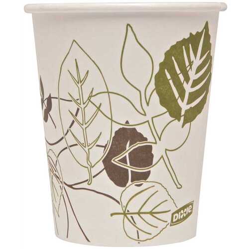 10 oz. Pathways Disposable Hot Paper Cup (1,000 Hot Cups per Case) - pack of 1000