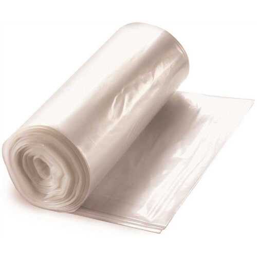 Berry Plastics CHR334622N 34 Gal. 33 in. x 46 in., 22 Mic Natural High-Density Trash Bags - pack of 200