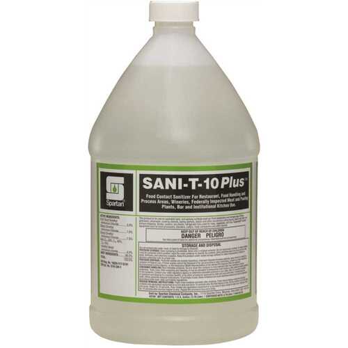 Sani-T-10 Plus 1 Gal. Food Contact Sanitizer Clear Light Yellow - pack of 4