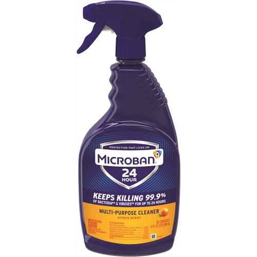 MICROBAN 003700047415 24-Hour 32 Oz. Citrus All-Purpose Cleaner Spray - pack of 6