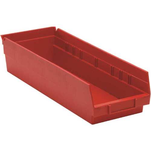 Red 17-7/8 X 6-5/8 X 4 In Eco Shelf Bin