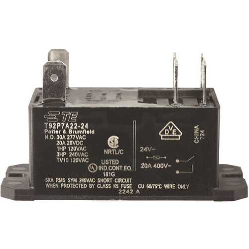 24v Dpst Relay T92p7a22-24 1178205