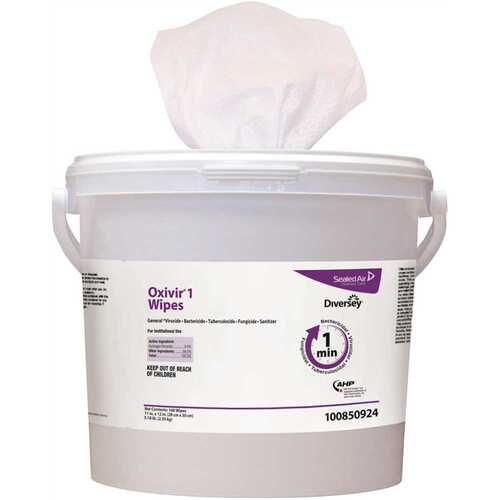 OXIVIR 100850924 Pre-Wetted Disinfectant Cleaner Wipes ( Bucket, )