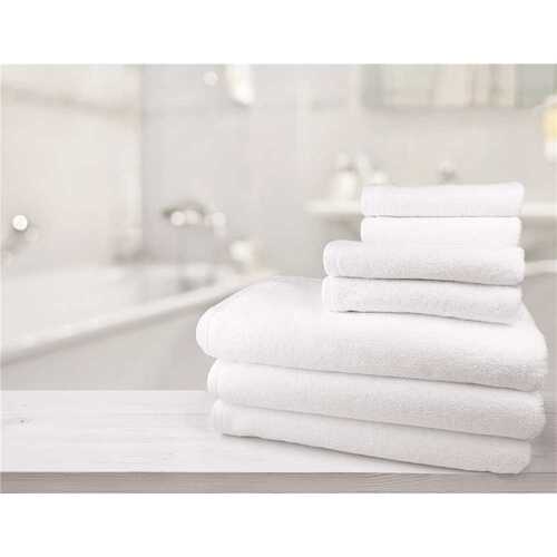 GANESH MILLS P2754 Oxford Platinum 27 in. x 54 in., 15 lbs. Twill Edge Dobby Hem Bathtowel White - pack of 36