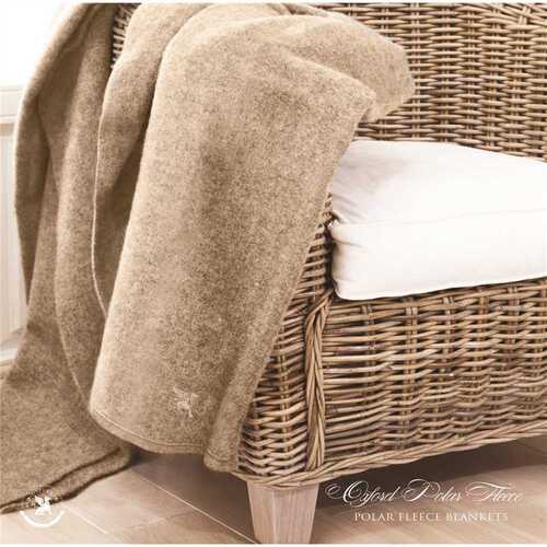 108 in. x 90 in. Desert Tan King Fleece Blanket - pack of 4