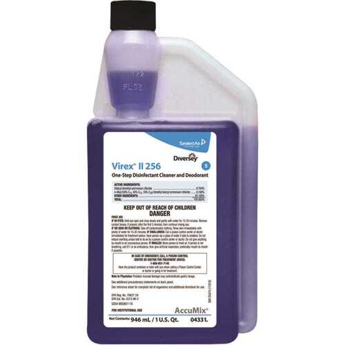 32 oz. 1-Step Disinfectant Cleaner and Deodorizer Clear Blue