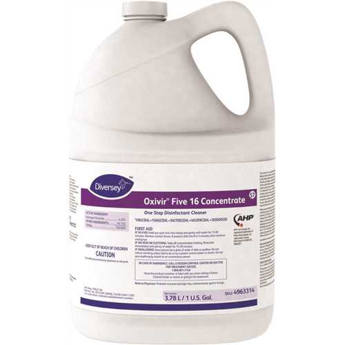 OXIVIR 4963314 Five 16 Disinfectant Concentrate 1 Gal Clear