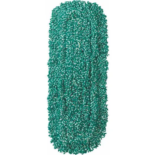 48 in. Commercial Microfiber Looped Dust Mop Head Green