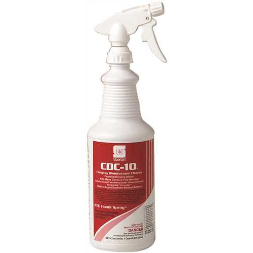 CDC-10 1 Quart Floral Scent One Step Cleaner/Disinfectant Blue