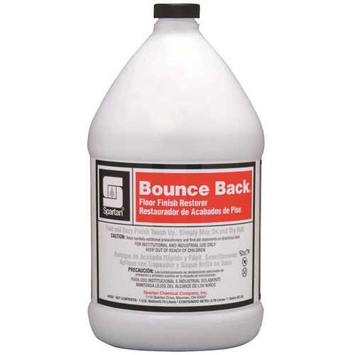 Spartan 433004 Bounce Back 1 Gallon Floral-citrus Scent Floor Finish Restorer White