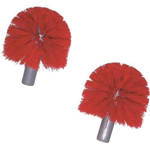 Plastic Toilet Brush Replacement Head Red